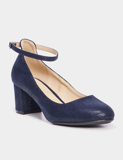 Escarpins à talons bleu marine femme