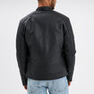 Blouson motard simili cuir noir homme