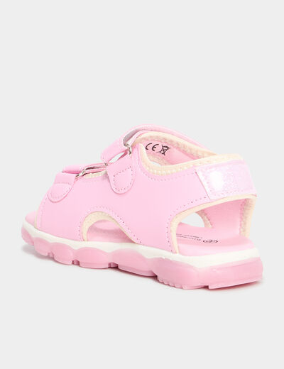 Sandales semelles lumineuses Pokémon rose fille