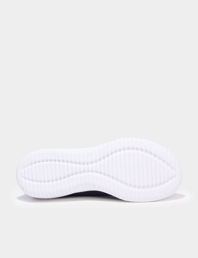 Baskets running &eacute;lastiqu&eacute;es slip-on bleu marine femme