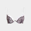 Soutien-gorge dentelle maxi push-up blanc femme