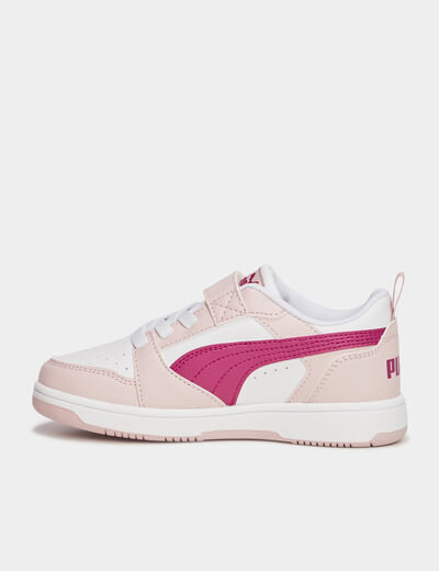 Tennis basses à lacets Puma rose fushia fille
