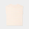 T-shirt coupe droite sans manches ecru fille