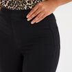 Jegging taille haute denim noir femme