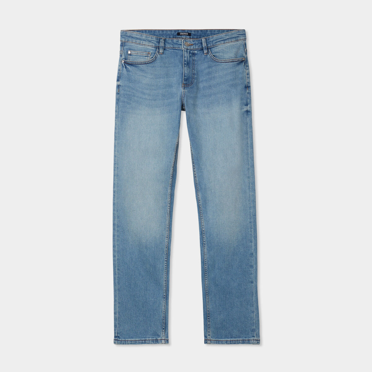 Jeans regular 5 poches denim triple stone homme