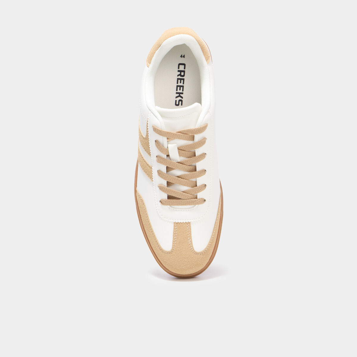 Tennis basses &agrave; lacets blanc homme