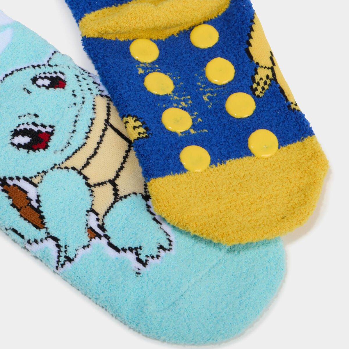 Lot 2 chaussettes d'int&eacute;rieur Pok&eacute;mon bleu gar&ccedil;on