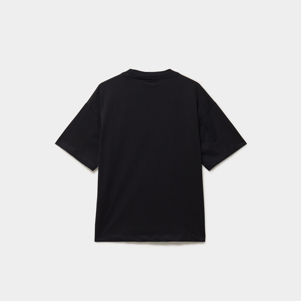 T-shirt manches courtes coton Katseye noir fille