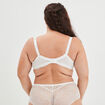 Soutien-gorge emboîtant à dentelle Izzie blanc femme grande taille