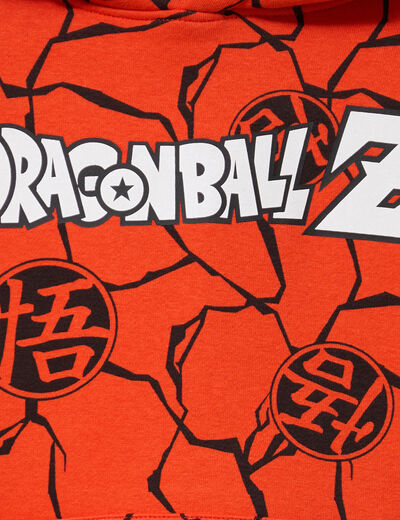 Sweat hoodie 1 poche Dragon Ball Z orange garçon