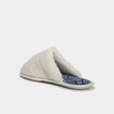 Chaussons mules effet bouclette blanc femme