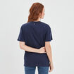 T-shirt manches courtes coton bleu marine femme