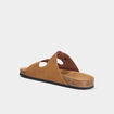 Mules avec boucles marron clair homme