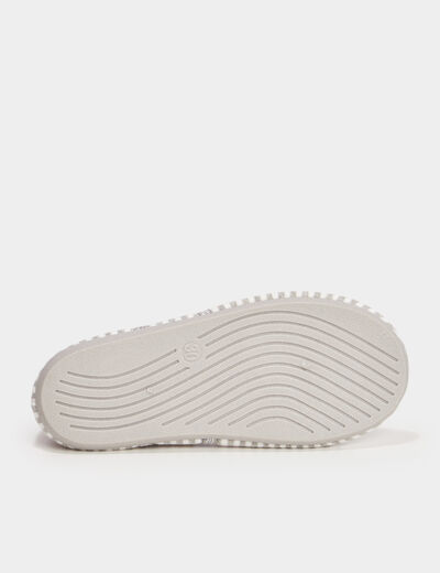 Chaussons ballerines gris fille