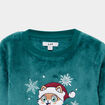 Ensemble pyjama t-shirt pantalon velours vert &eacute;meraude gar&ccedil;on