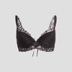 Soutien-gorge foulard à coque noir femme