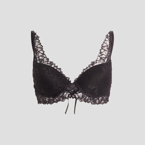 Soutien-gorge foulard à coque noir femme