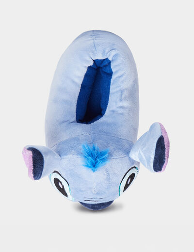 Chaussons aspect velours Stitch bleu fille