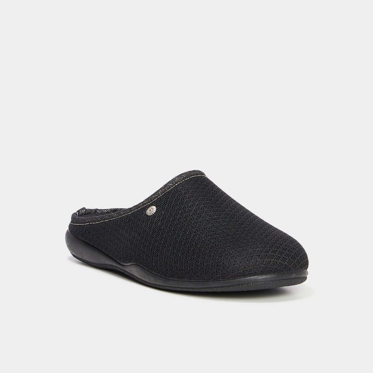 Chaussons mules noir femme