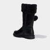 Bottes fourr&eacute;es &agrave; pompons noir fille