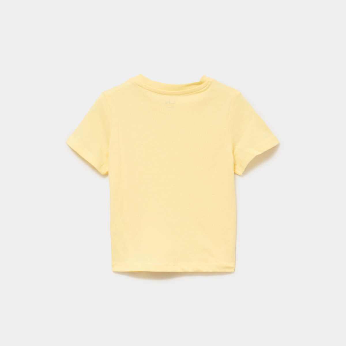T-shirt &agrave; manches courtes coton jaune b&eacute;b&eacute; gar&ccedil;on