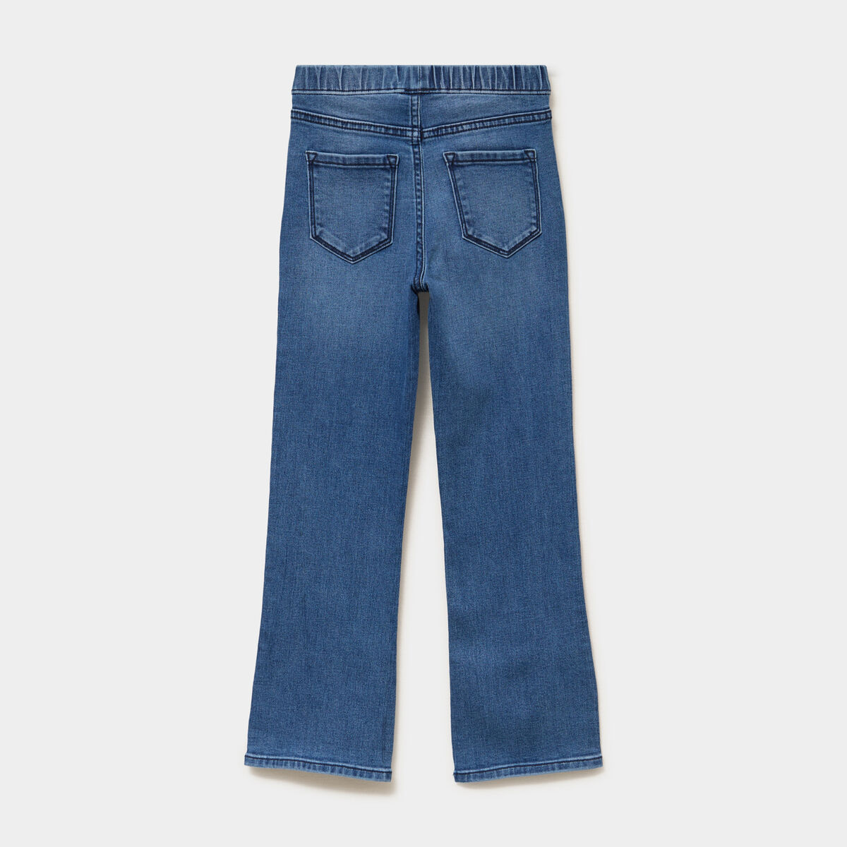 Jegging bootcut taille &eacute;lastiqu&eacute;e bleu clair fille