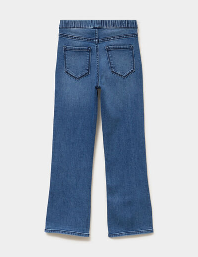Jegging bootcut taille &eacute;lastiqu&eacute;e bleu clair fille