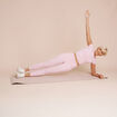 Legging de sport taille haute rose clair femme
