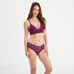 Soutien-gorge triangle paddé rouge femme