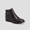 Bottines avec brides noir femme