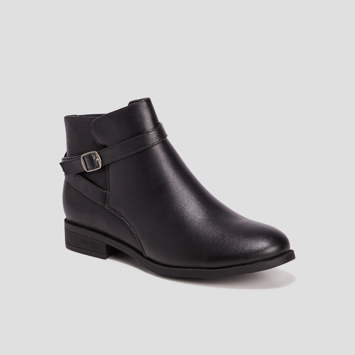 Bottines avec brides noir femme