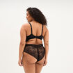 Body en dentelle avec la&ccedil;age noir femme grande taille