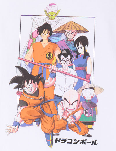 T-shirt manches courtes Dragon Ball Z blanc garçon