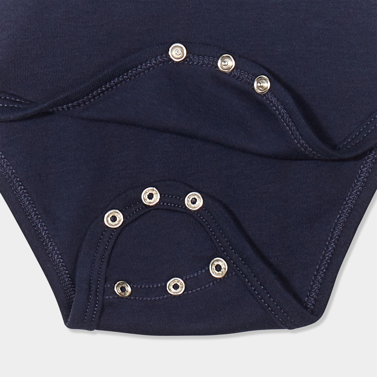 Body col roul&eacute; manches longues coton bleu marine b&eacute;b&eacute; gar&ccedil;on