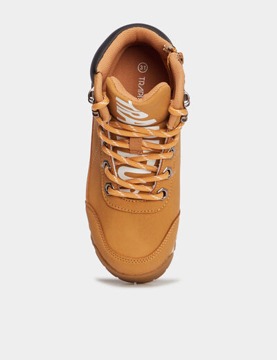 Bottines à lacets Trappeur Babino jaune garçon