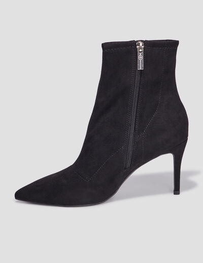 Bottines bouts pointus talons aiguilles noir femme