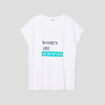 T-shirt droit manches courtes Modavista blanc femme grande taille