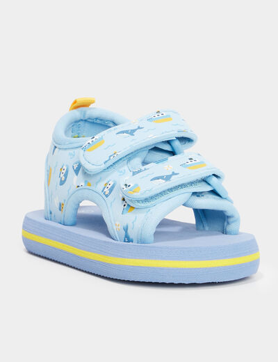 Sandales à scratchs multicolore bébé garçon