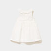 Robe &eacute;vas&eacute;e broderie anglaise coton blanc b&eacute;b&eacute; fille