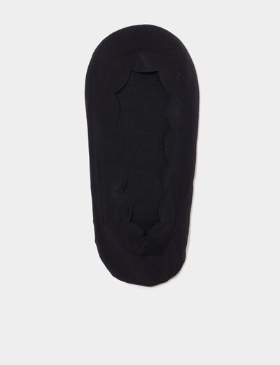 Lot 2 paires prot&egrave;ge-pieds noir femme
