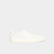 Tennis basses en cuir blanc homme