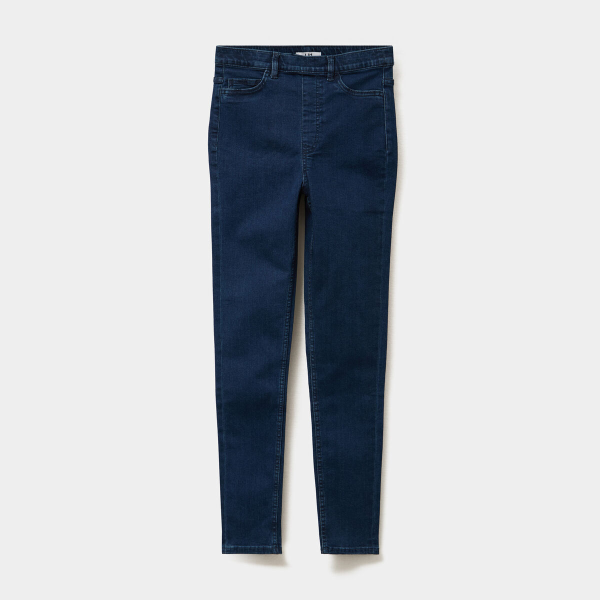 Jegging skinny taille haute denim brut femme