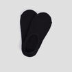 Lot 2 paires de chaussettes invisibles noir femme