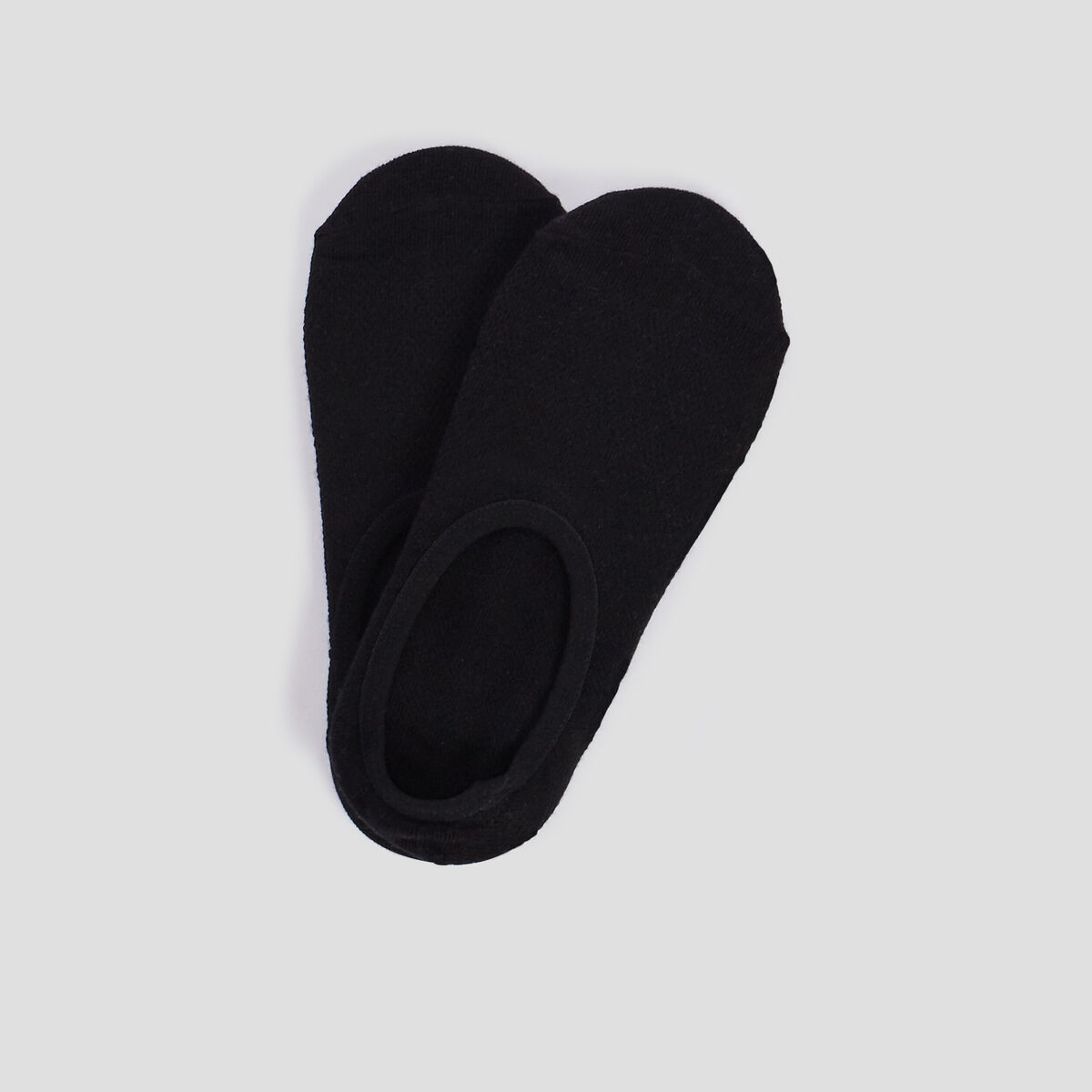 Lot 2 paires de chaussettes invisibles noir femme