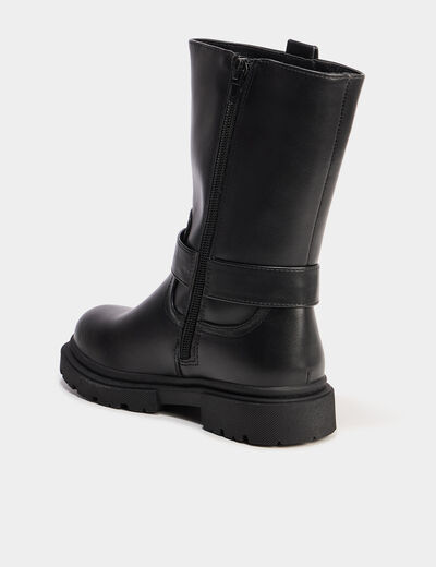 Bottes avec boucles noir fille