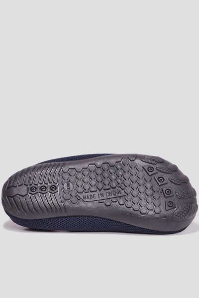 Chaussons avec perforations bleu marine garçon