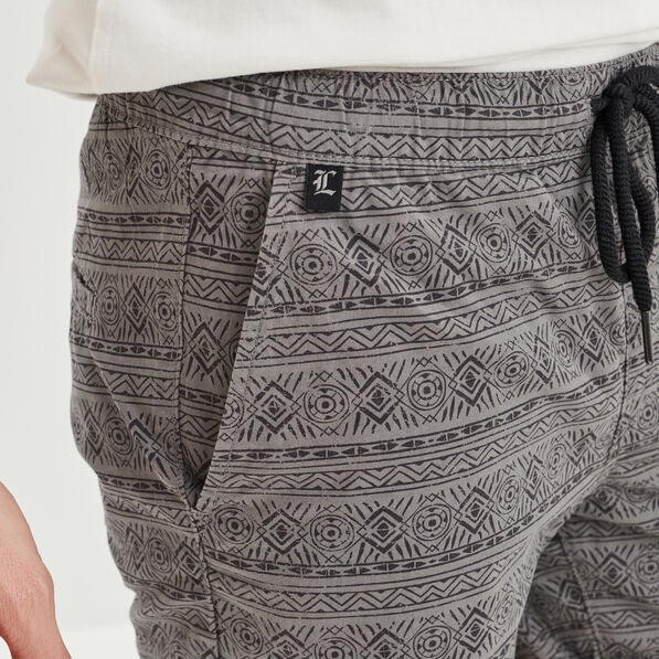 Short droit avec cordon Liberto gris foncé homme