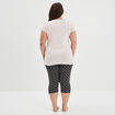 Ensemble pyjama corsaire Modavista rose clair femme grande taille