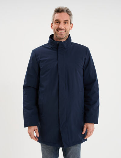 Parka 3-en-1 d&eacute;perlante bleu fonc&eacute; homme