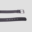 Ceinture emboss&eacute;e noir homme